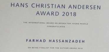 تقدیر از فرهاد حسن‌زاده، نامزد نهایی جایزه‌ی هانس کریستین‌اندرسن 0