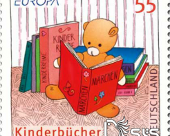 تمبر ترویج خواندن منتشر شده در کشور آلمان