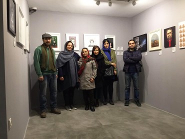 گزارش تصویری از چیدمان نمایشگاه چهره های ماندگار ایران در گالری الهه